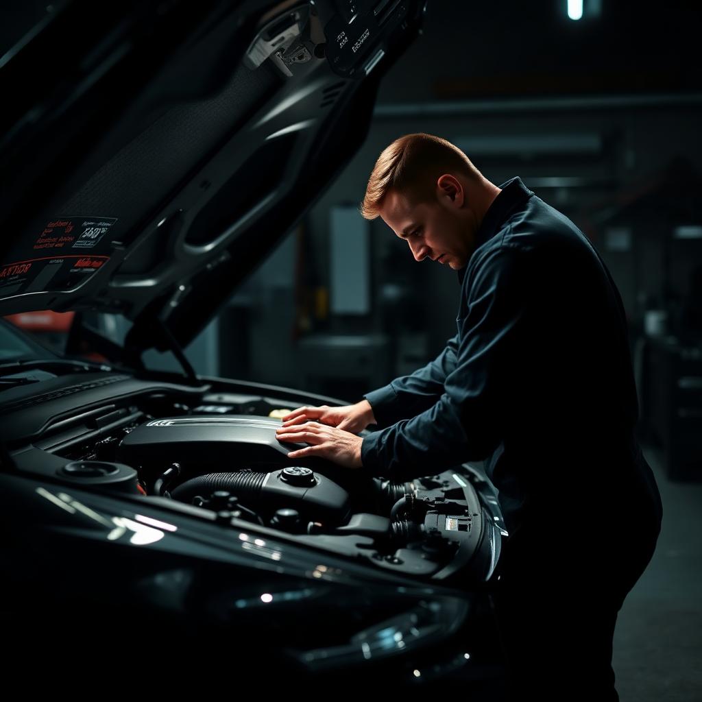 CarLux technician working on a vehicle
